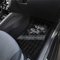 Welsh Celtic Culture Car Mats Wales Y Ddraig Goch with Runes Symbols - Wonder Print Shop