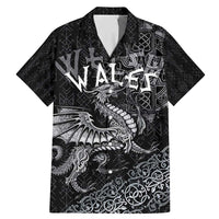 Welsh Celtic Culture Family Matching Mermaid Dress and Hawaiian Shirt Wales Y Ddraig Goch with Runes Symbols - Wonder Print Shop