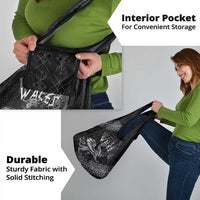 Welsh Celtic Culture Grocery Bag Wales Y Ddraig Goch with Runes Symbols - Wonder Print Shop