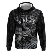 Welsh Celtic Culture Hoodie Wales Y Ddraig Goch with Runes Symbols - Wonder Print Shop