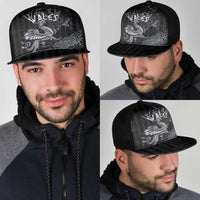 Welsh Celtic Culture Mesh Trucker Cap Wales Y Ddraig Goch with Runes Symbols - Wonder Print Shop