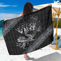 Welsh Celtic Culture Sarong Wales Y Ddraig Goch with Runes Symbols - Wonder Print Shop