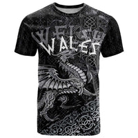 Welsh Celtic Culture T Shirt Wales Y Ddraig Goch with Runes Symbols - Wonder Print Shop
