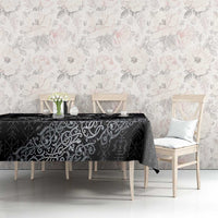 Welsh Celtic Culture Tablecloth Wales Y Ddraig Goch with Runes Symbols - Wonder Print Shop