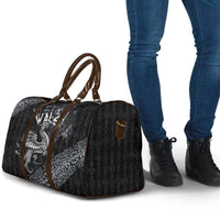Welsh Celtic Culture Travel Bag Wales Y Ddraig Goch with Runes Symbols - Wonder Print Shop