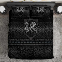 Welsh Celtic Culture Bedding Set Wales Y Ddraig Goch with Knot - Wonder Print Shop
