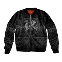 Welsh Celtic Culture Bomber Jacket Wales Y Ddraig Goch with Knot - Wonder Print Shop