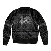 Welsh Celtic Culture Bomber Jacket Wales Y Ddraig Goch with Knot - Wonder Print Shop