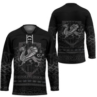 Welsh Celtic Culture Hockey Jersey Wales Y Ddraig Goch with Knot - Wonder Print Shop