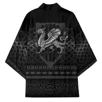 Welsh Celtic Culture Kimono Wales Y Ddraig Goch with Knot - Wonder Print Shop