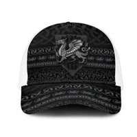Welsh Celtic Culture Mesh Trucker Cap Wales Y Ddraig Goch with Knot - Wonder Print Shop