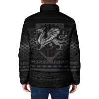 Welsh Celtic Culture Padded Jacket Wales Y Ddraig Goch with Knot - Wonder Print Shop