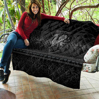 Welsh Celtic Culture Quilt Wales Y Ddraig Goch with Knot - Wonder Print Shop