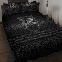 Welsh Celtic Culture Quilt Bed Set Wales Y Ddraig Goch with Knot - Wonder Print Shop