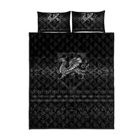 Welsh Celtic Culture Quilt Bed Set Wales Y Ddraig Goch with Knot - Wonder Print Shop