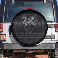 Welsh Celtic Culture Spare Tire Cover Wales Y Ddraig Goch with Knot - Wonder Print Shop