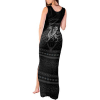 Welsh Celtic Culture Tank Maxi Dress Wales Y Ddraig Goch with Knot - Wonder Print Shop