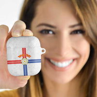 Personalized Yorkshire Celtic Heritage AirPods Case Cross Style - Wonder Print Shop