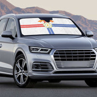 Personalized Yorkshire Celtic Heritage Auto Sun Shade Cross Style - Wonder Print Shop