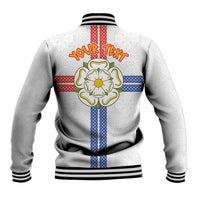 Personalized Yorkshire Celtic Heritage Baseball Jacket Cross Style - Wonder Print Shop