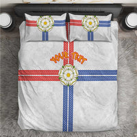 Personalized Yorkshire Celtic Heritage Bedding Set Cross Style - Wonder Print Shop