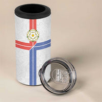 Personalized Yorkshire Celtic Heritage 4 in 1 Can Cooler Tumbler Cross Style - Wonder Print Shop