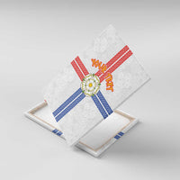 Personalized Yorkshire Celtic Heritage Canvas Wall Art Cross Style - Wonder Print Shop