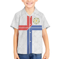 Personalized Yorkshire Celtic Heritage Family Matching Off The Shoulder Long Sleeve Dress and Hawaiian Shirt Cross Style - Wonder Print Shop