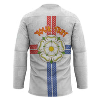 Personalized Yorkshire Celtic Heritage Hockey Jersey Cross Style - Wonder Print Shop