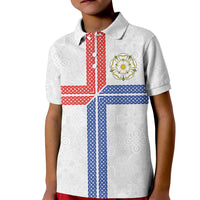 Personalized Yorkshire Celtic Heritage Kid Polo Shirt Cross Style - Wonder Print Shop