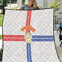 Personalized Yorkshire Celtic Heritage Quilt Cross Style - Wonder Print Shop
