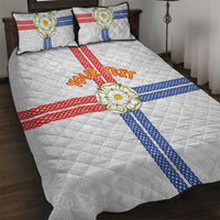 Personalized Yorkshire Celtic Heritage Quilt Bed Set Cross Style - Wonder Print Shop