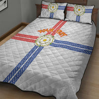 Personalized Yorkshire Celtic Heritage Quilt Bed Set Cross Style - Wonder Print Shop