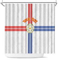 Personalized Yorkshire Celtic Heritage Shower Curtain Cross Style - Wonder Print Shop