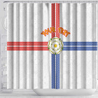 Personalized Yorkshire Celtic Heritage Shower Curtain Cross Style - Wonder Print Shop