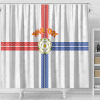 Personalized Yorkshire Celtic Heritage Shower Curtain Cross Style - Wonder Print Shop