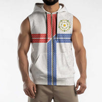 Personalized Yorkshire Celtic Heritage Sleeveless Zip Hoodie Cross Style - Wonder Print Shop
