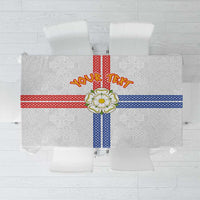 Personalized Yorkshire Celtic Heritage Tablecloth Cross Style - Wonder Print Shop
