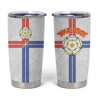 Personalized Yorkshire Celtic Heritage Tumbler Cup Cross Style - Wonder Print Shop