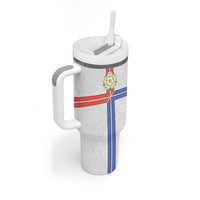 Personalized Yorkshire Celtic Heritage Tumbler With Handle Cross Style - Wonder Print Shop