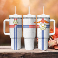 Personalized Yorkshire Celtic Heritage Tumbler With Handle Cross Style - Wonder Print Shop