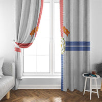 Personalized Yorkshire Celtic Heritage Window Curtain Cross Style - Wonder Print Shop