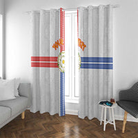 Personalized Yorkshire Celtic Heritage Window Curtain Cross Style - Wonder Print Shop