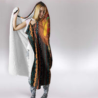 Happy Kwanzaa African Tribal Pattern Hooded Blanket