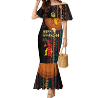 Happy Kwanzaa African Tribal Pattern Mermaid Dress - Wonder Print Shop