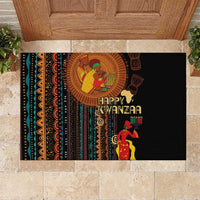 Happy Kwanzaa African Tribal Pattern Rubber Doormat - Wonder Print Shop
