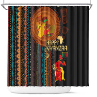 Happy Kwanzaa African Tribal Pattern Shower Curtain