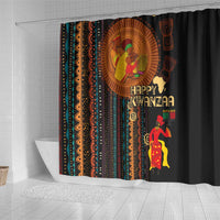 Happy Kwanzaa African Tribal Pattern Shower Curtain