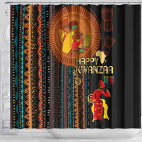 Happy Kwanzaa African Tribal Pattern Shower Curtain