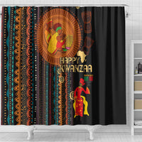 Happy Kwanzaa African Tribal Pattern Shower Curtain